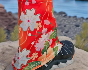 Orange Blossoms Trail Gaiters for Trail Running, Hiking, Biking, Walking