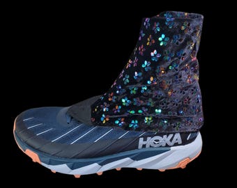 Holographic Velvet Trail Gaiters for Trail Running, Hiking, Biking, Walking SPF30