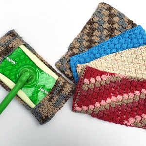 Crochet swiffer cover, reusable sweeper pad, handmade swiffer pad, dry wet mop cover, eco friendly sweeper cover, mop pad, housewarming gift