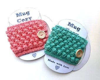 Mug cozy, coffee mug sleeves, drink warmer, tea mug holder, mug sweater, cup cozies, coffee lover, Mom and Dad gift