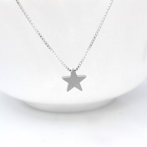 Silver Star Necklace, Minimalist Layering Necklace, Tiny Star Necklace, Best Friend Gift, Friendship Necklace