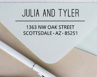 Personalized Self Inking Stamps, Return Address Stamp Self Inking, Self Inking Address Stamp, Personalized Stamps, Custom Stamp - Tyler)