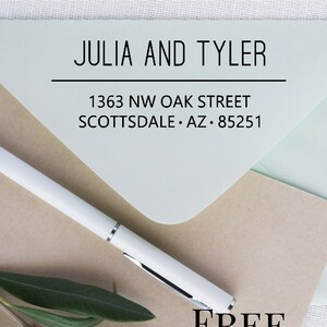 Personalized Self Inking Stamps, Return Address Stamp Self Inking, Self Inking Address Stamp, Personalized Stamps, Custom Stamp - Tyler)