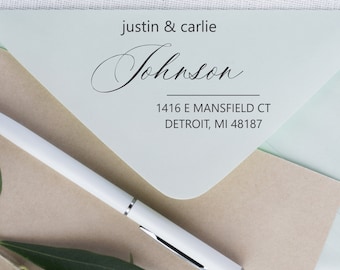 Return Address Stamp Self Inking, Personalized Self Inking Stamps, Self Inking Address Stamp, Personalized Stamps, Custom Stamp - Mansfield)
