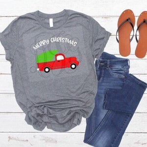 Red Truck Christmas Tree SVG