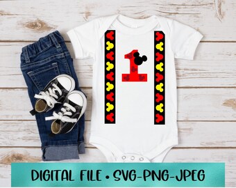 SVG Mickey Mouse First Birthday SVG