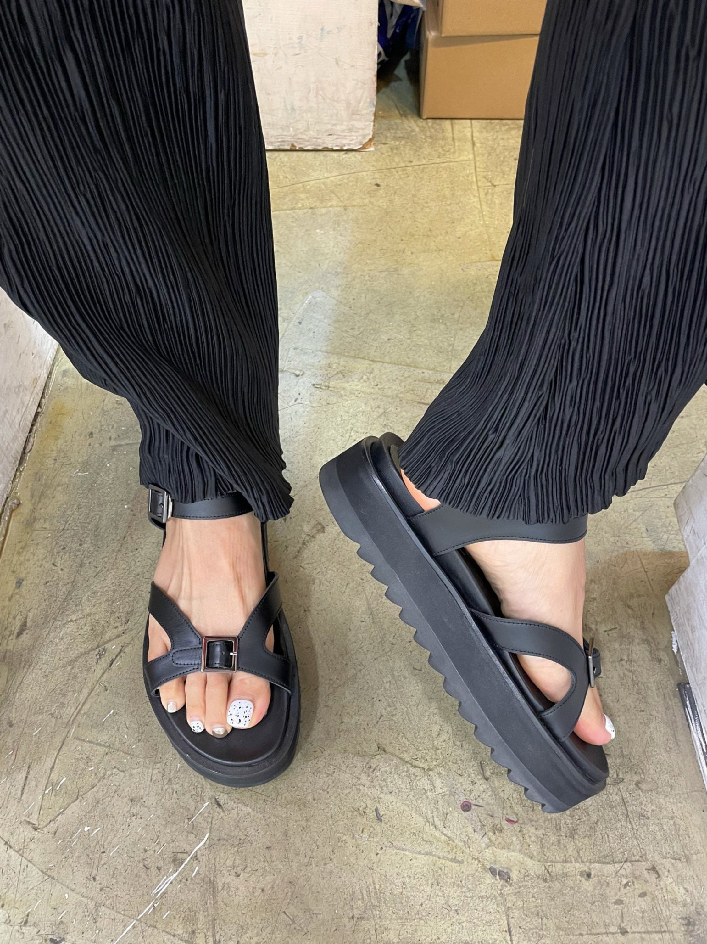 Sandalen vrouwen suède lederen sandaal rij geri minimalistische platform  schoenen riem Schoenen damesschoenen Sandalen Fisherman sandalen |  Handgemaakte mozeduca.co.mz