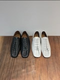 handmade] men leather maire derby slip on shoes oxford lace up Parisienne minimalist product logo