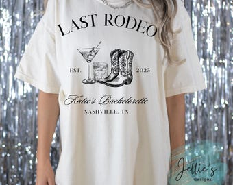 Custom Bachelorette last rodeo png digital file, Nashville, country,western