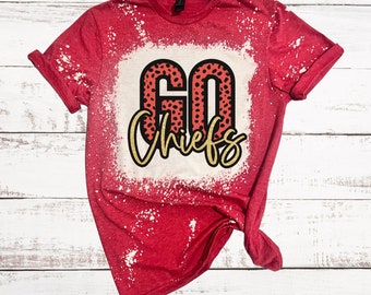 ¡Camiseta blanqueada de los Chiefs! Camiseta blanqueada de Kansas City.