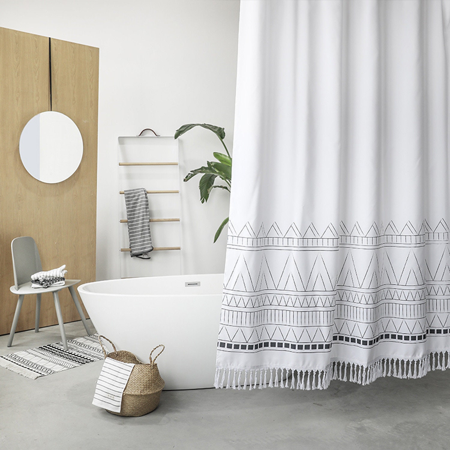 Black and white shower curtain nakedlord