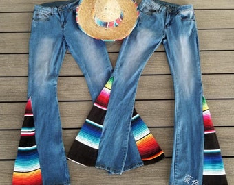 hippie bell bottom jeans