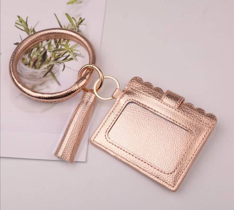 Wristlet Wallet Keychain Etsy