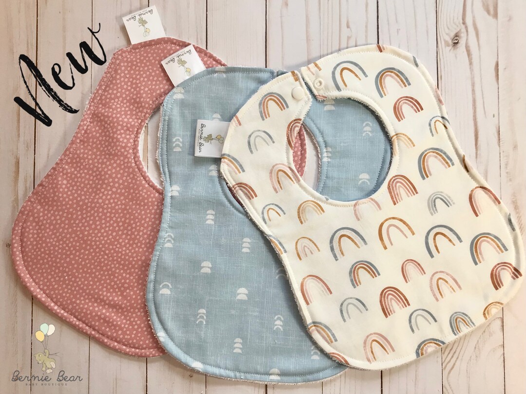 Boho Baby Bib Boho Rainbow Baby Bib Boho Baby Gift Boho Drool Bib Baby