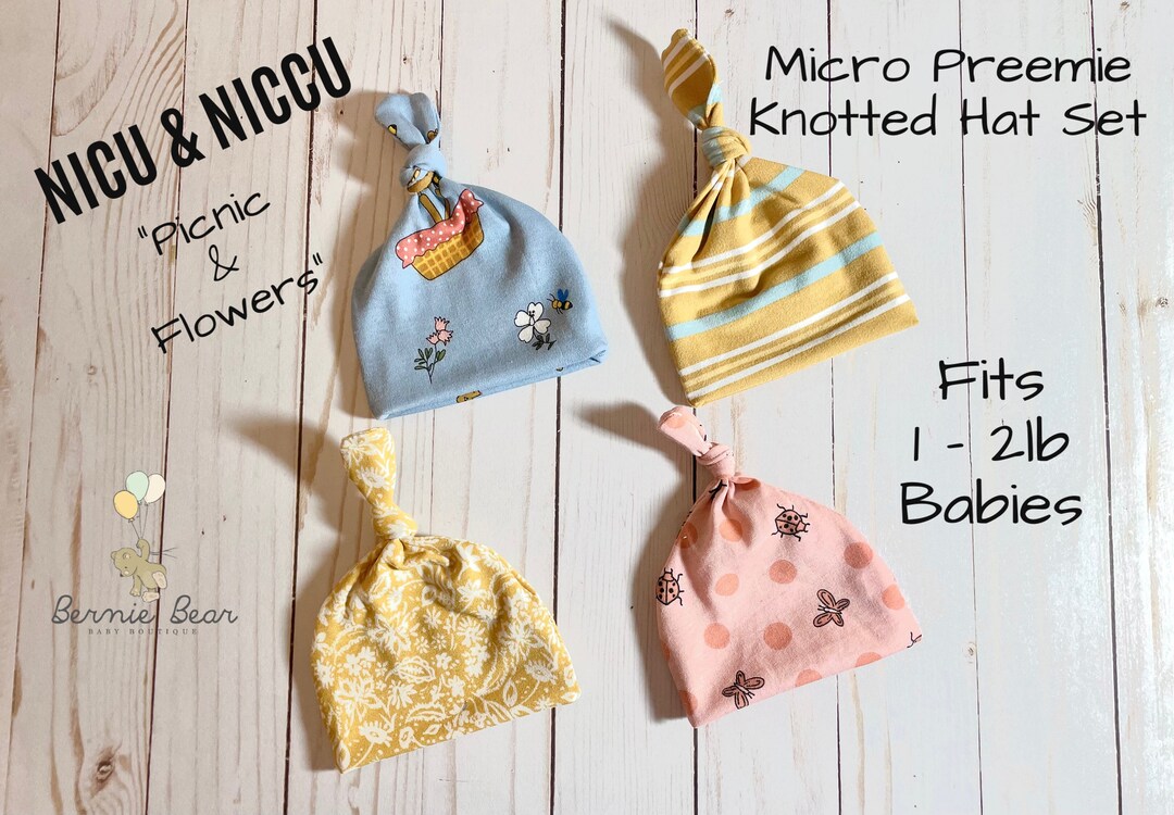 Micro Preemie Girl Hats NICU Baby Hats Micro Preemie Gift Etsy UK