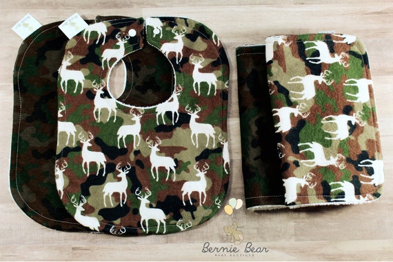 camouflage baby bibs