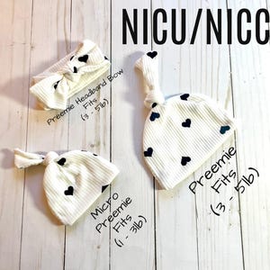Chapéus de coração NICU/NICCU | Chapéus de coração Micro Preemie | Chapéus de NICU Preemie | Chapéus de micro prematuro Angel | Chapéus de anjo | Presentes para bebês de gênero neutro