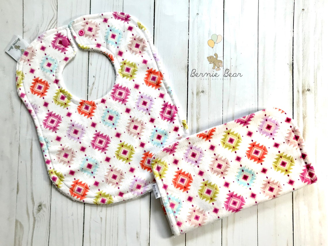Aztec Horse Baby Bibs Aztec Horse Burp Cloths Aztec Horse Etsy