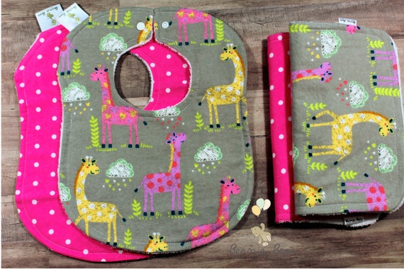 giraffe dribble bibs