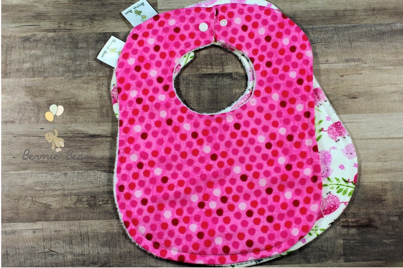 Pig Burp Cloths Pig Baby Drool Bibs Flannel Baby Bib and Burp Cloth Pig Baby Bibs Pink Polka Dot Burp Cloths Pink Polka Dot Baby Bibs