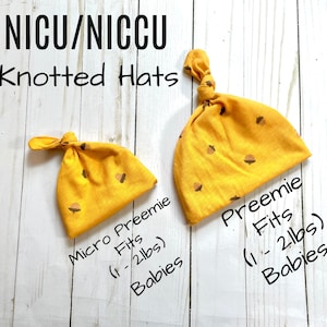 NICU Thanksgiving Micro Preemie geknoopte muts | Micro Preemie eikelhoedjes | NICU Preemie-hoed | Mijn eerste Thanksgiving-cadeau | Preemie-hoed voor de herfst