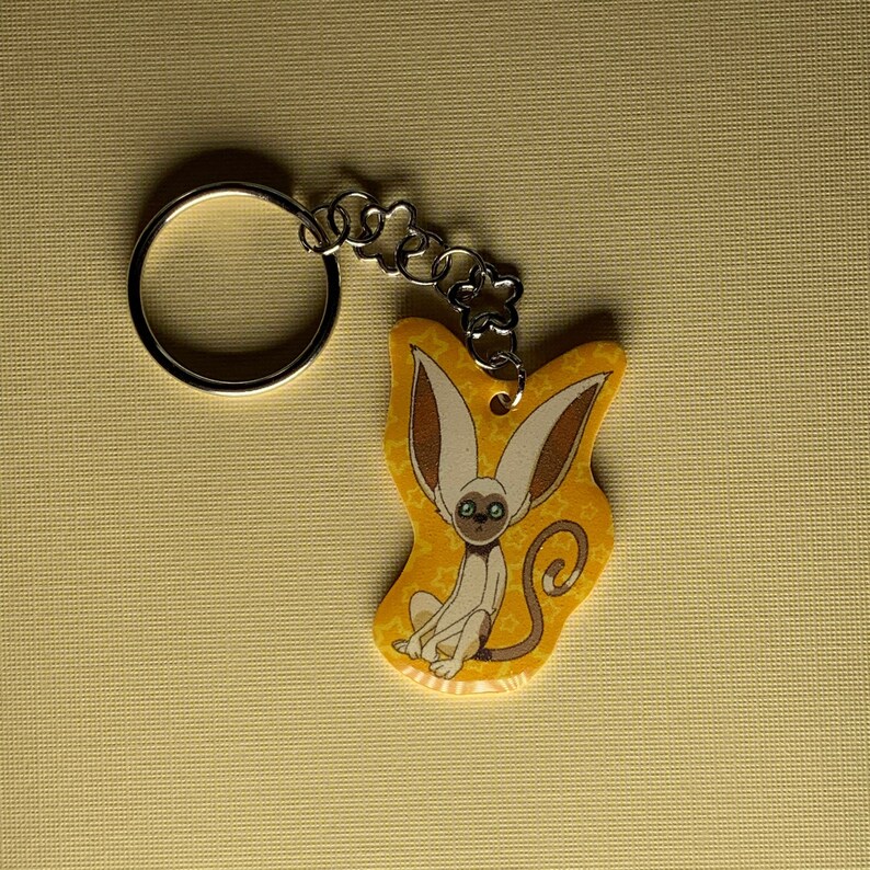 avatar the last airbender momo keychain