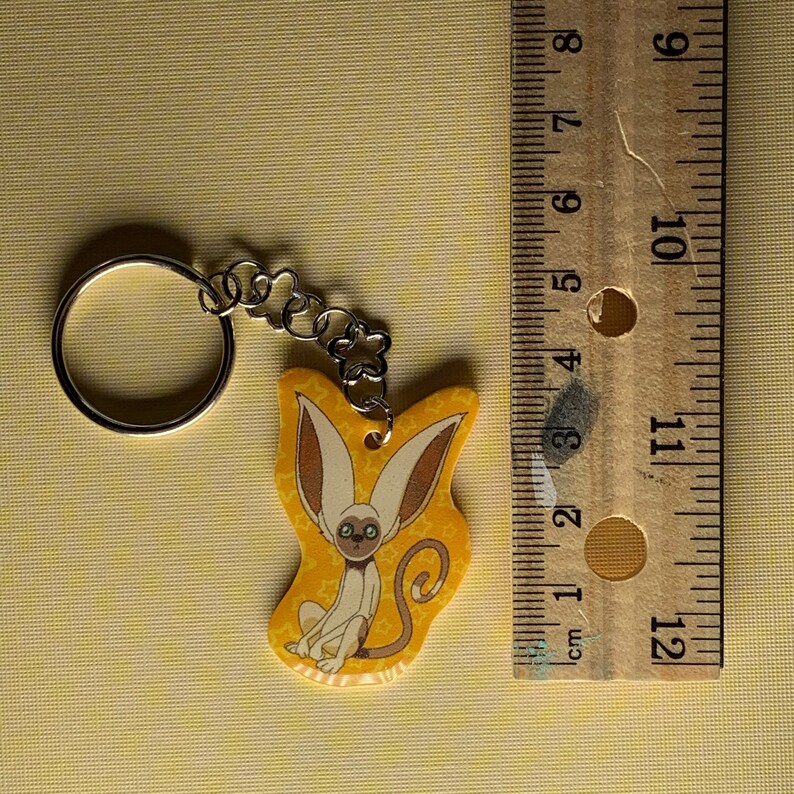 avatar the last airbender momo keychain