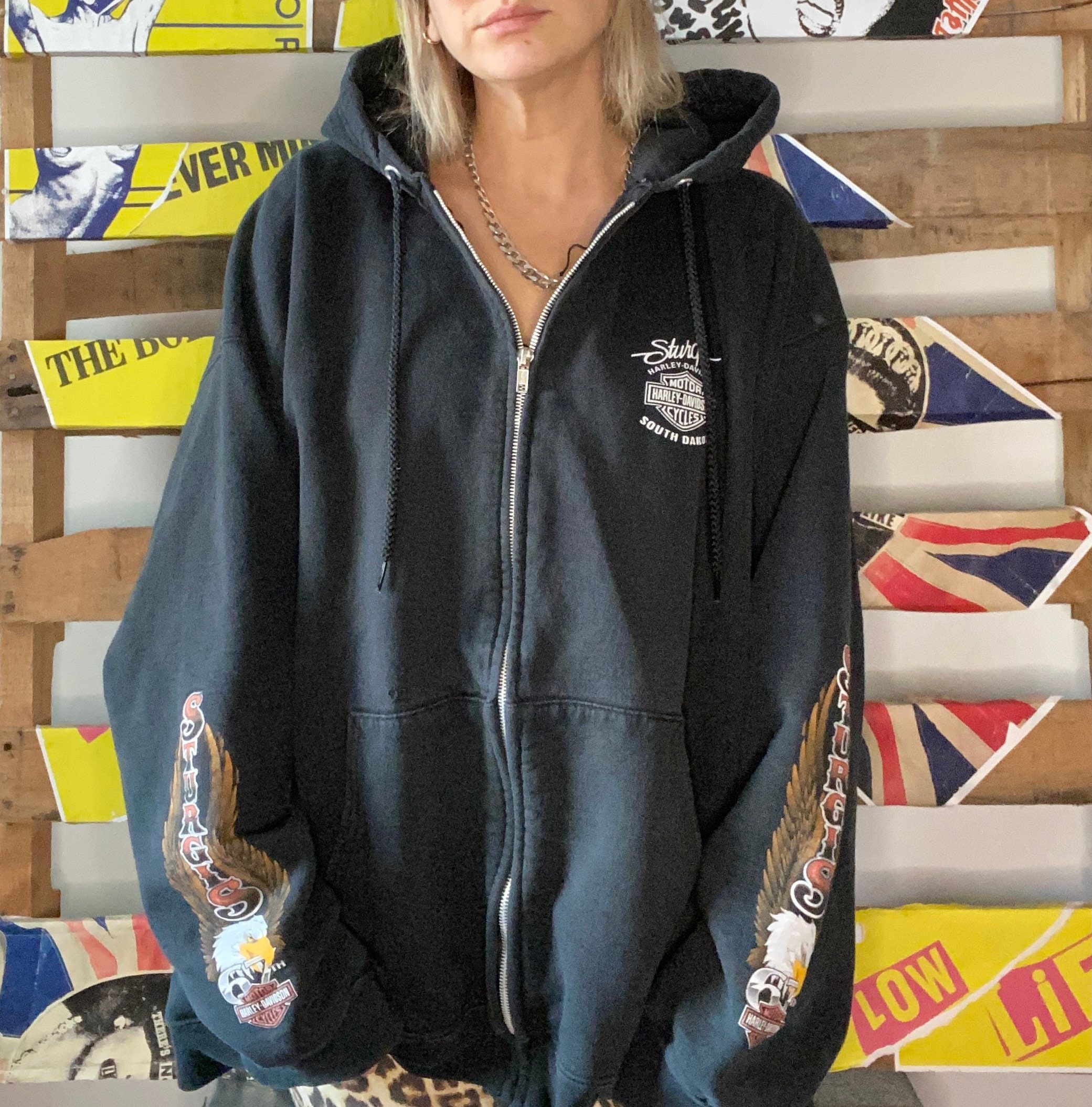 Men's Activewear STURGIS ZIP Hoodie Biker Harley Davidson Clothing