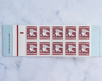 Livret 20 Millésime inutilisé 1980 « C Series Brown Eagle - Domestic Letter » 20cent USA Affranchissement Stamps - États-Unis d’Amérique - USPS