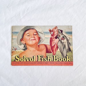 1942 &quot;Solvol Fish Book: The Life And Habits of 80 Australian Fishes&quot; - Vintage Promotional Guide Booklet Collectable