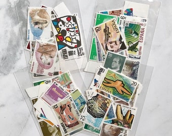 Sac à main du millésime inutilisé des années 1970 des timbres-poste espagnols - Espagne - Peseta Céntimos - Correos