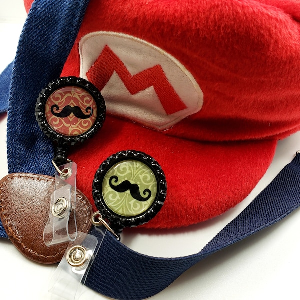 Badge d’identification à moustache, badge Nintendo