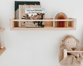 ivory shelves for nursery