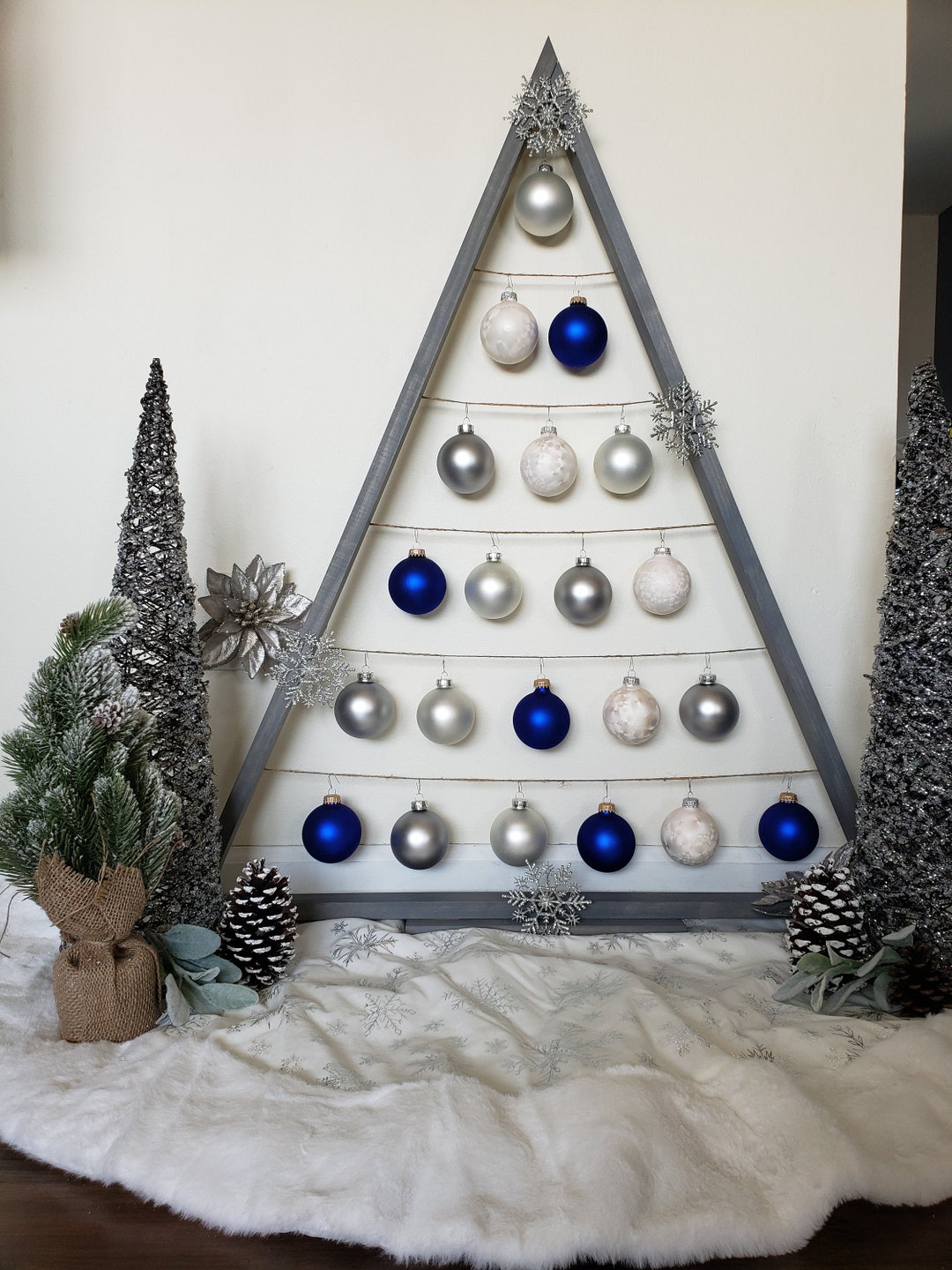 Ornament Treeornament Displaychristmas Decorations Farmhousechristmas Gift Ideas for Family