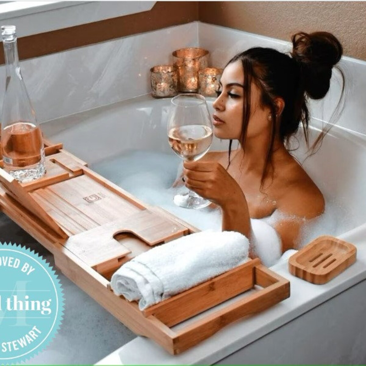 2 in 1 Bathtub Caddy & Bed Tray With Free Soap Holder -Etsy