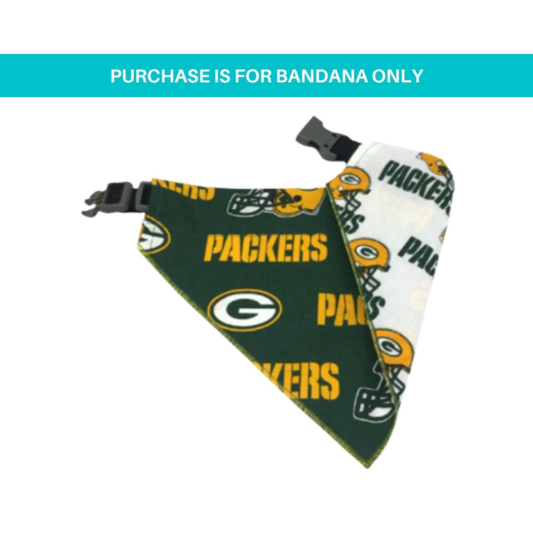 Packers Dog Bandana / Dog Bandanna / Over Collar / Slipon / Etsy