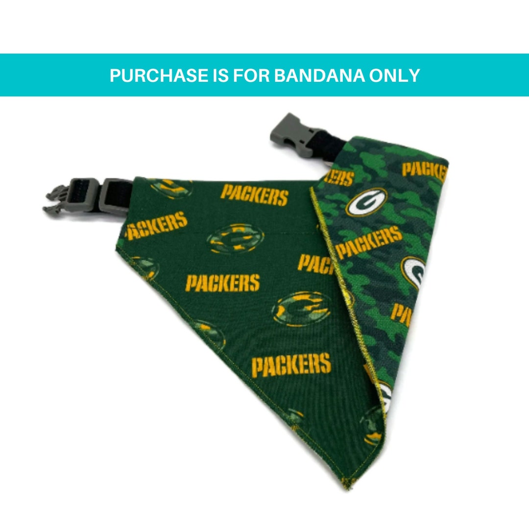 Packers Dog Bandana / Dog Bandanna / Over Collar / Slipon / Green Bay