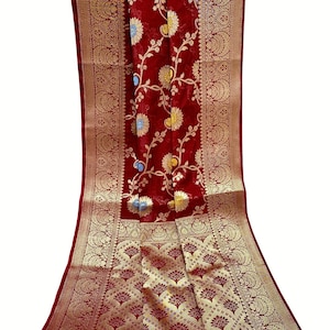 Maroon saree blouse  ,  Georgette  saree with zari borders  , Semi georgette sarees for women , FREE SHIPPING