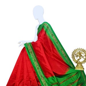 100% Pure Silk Ikat Saree | Vibrant Colors | Festive & Party Wear