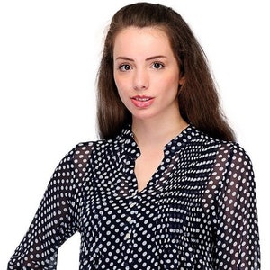 Women's Polka Dot Shirts & Tops + FREE SHIPPING