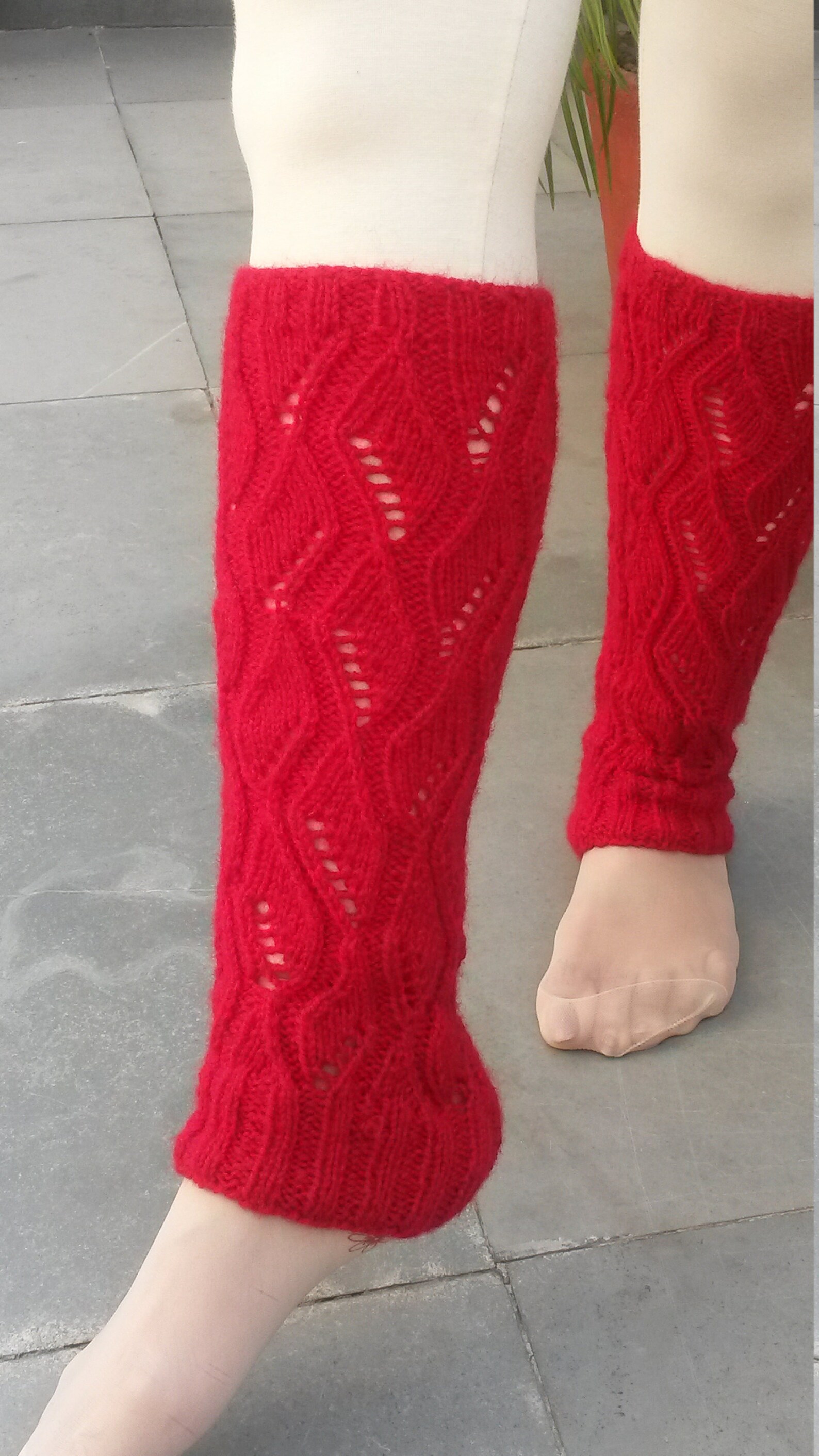 Red Leg Warmers Wool Leg Warmers Ladies Leg Warmers Etsy
