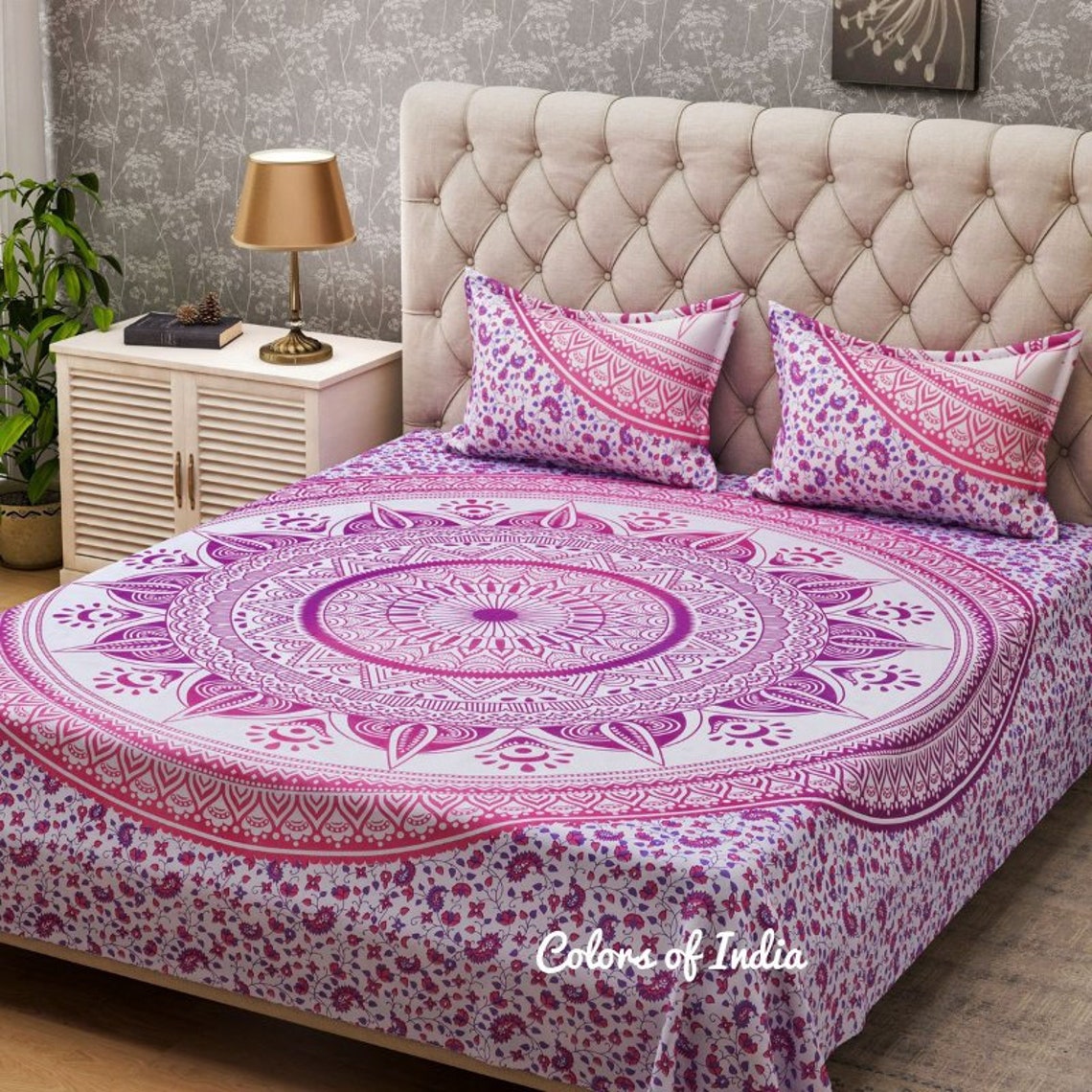 Duvet Cover Cotton comforter Cover Queen Pink Duvet Cover Etsy