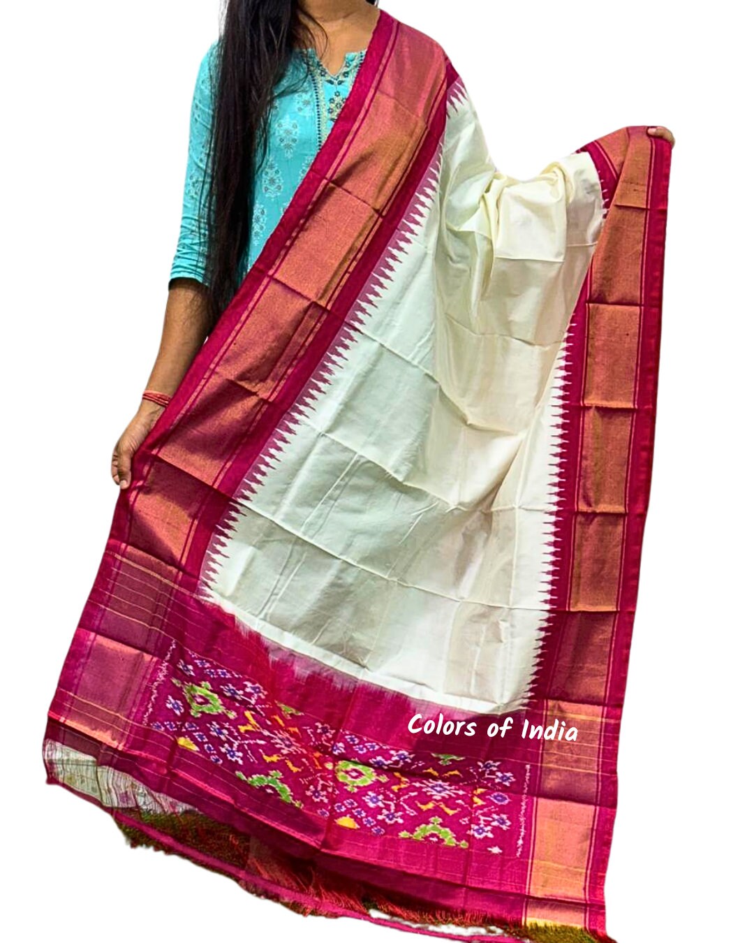 Dupatta for Women Pochampally Ikat Dupatta Pure Silk Dupatta Dupatta for Lehenga SILK MARK CERTIFIED Etsy UK