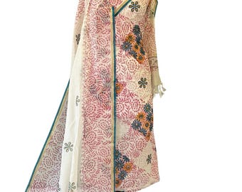 Katoenen Kota-kostuumset met dupatta, bedrukt Indiaas Salwar-pak