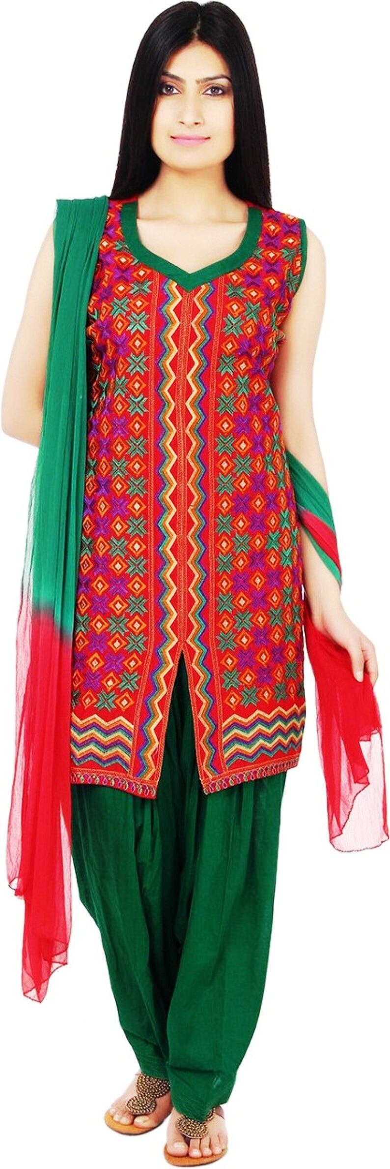 phulkari kameez