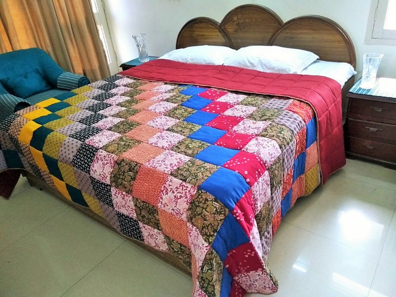 Quilts King Size king Size Patchwork Quilt King Size Etsy UK