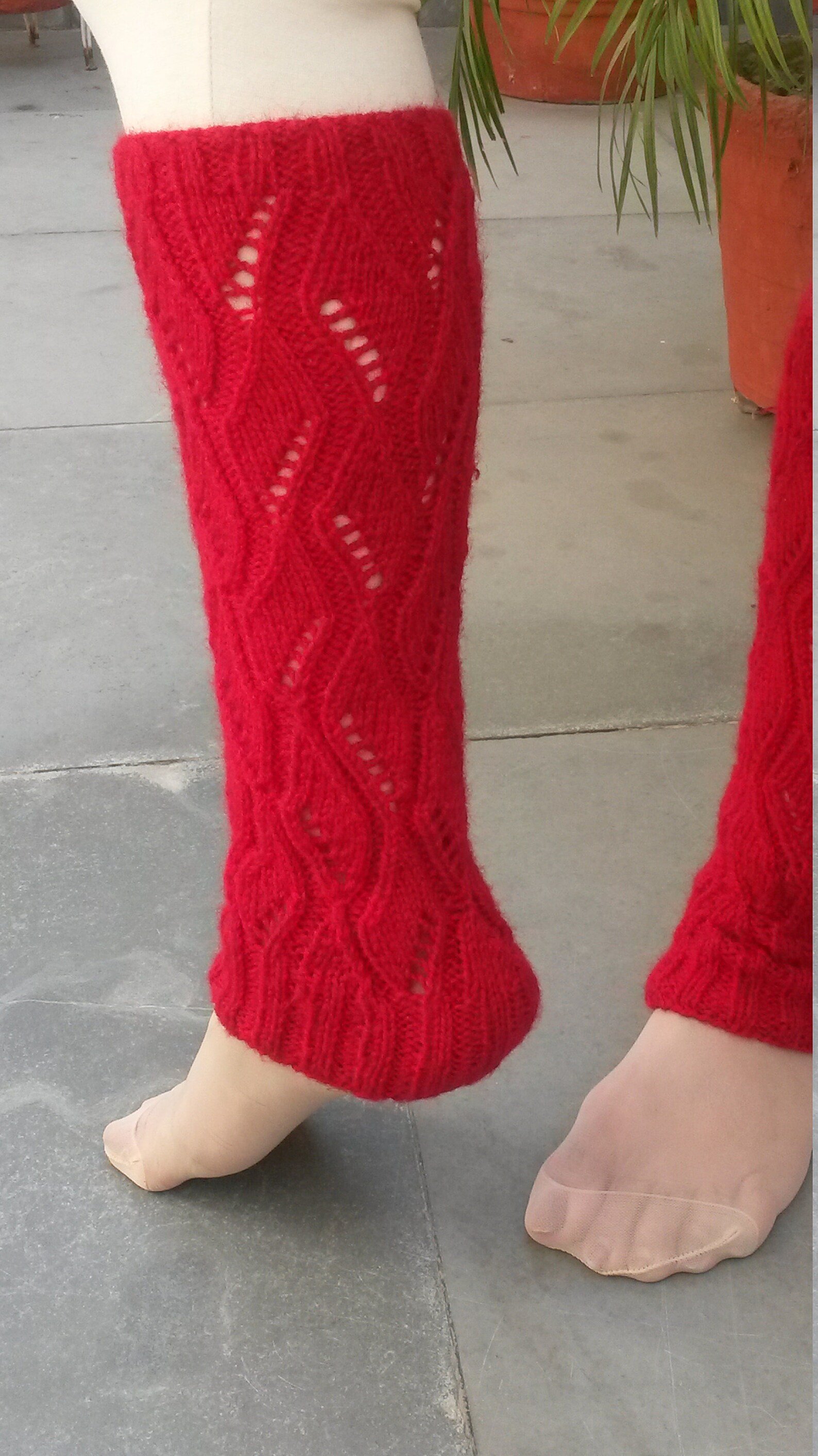 Red Leg Warmers Wool Leg Warmers Ladies Leg Warmers Etsy