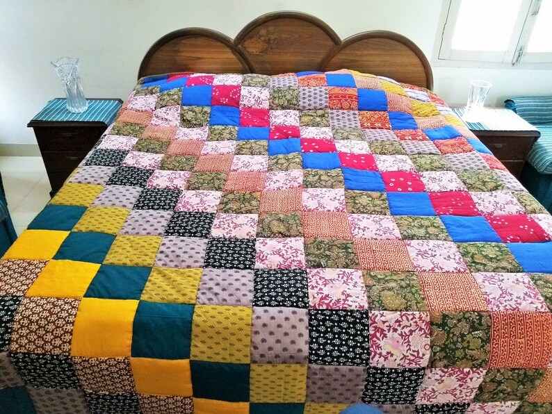 Quilts King Size king Size Patchwork Quilt King Size Etsy UK
