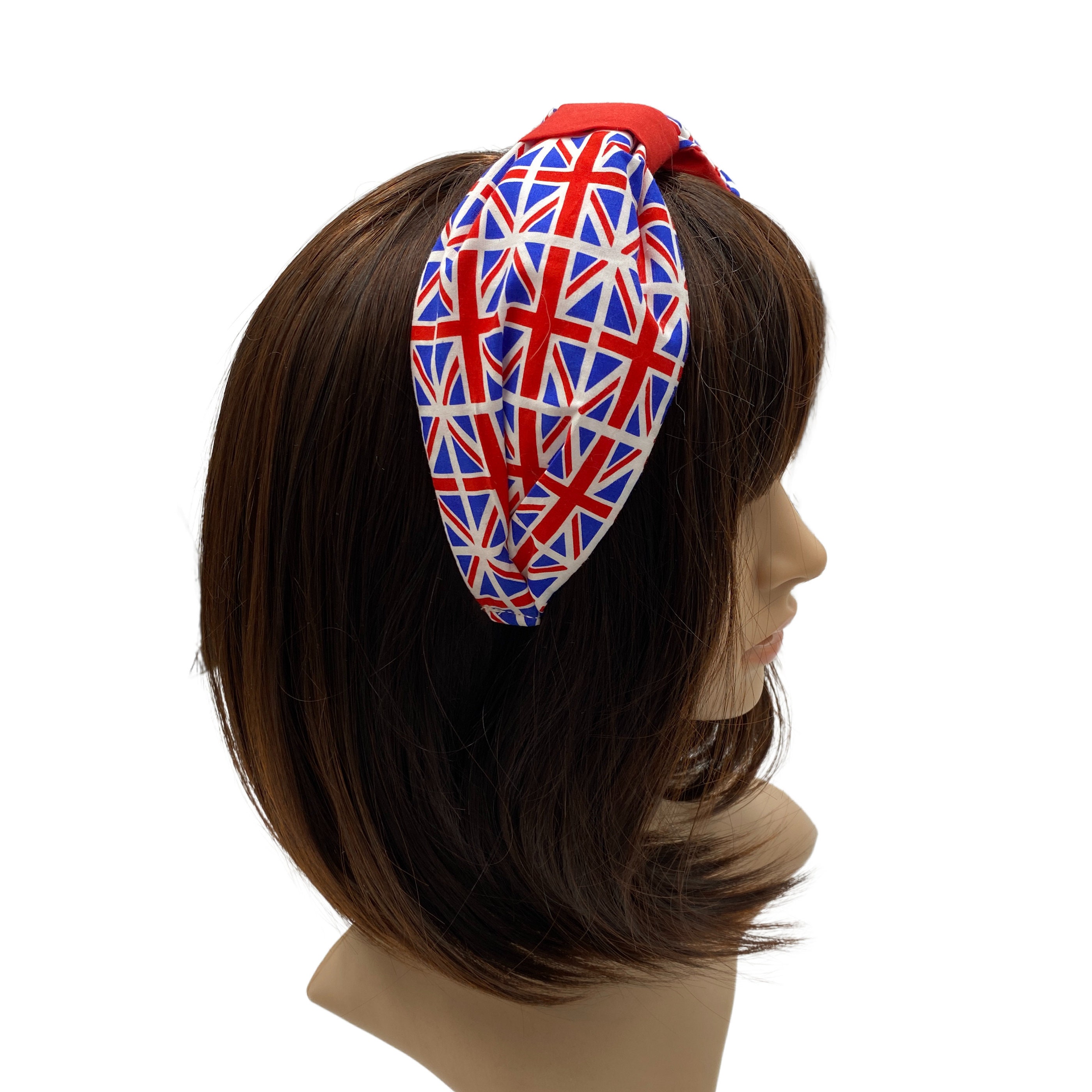 Union Jack Headband for Women Turban Headband Handmade in Etsy