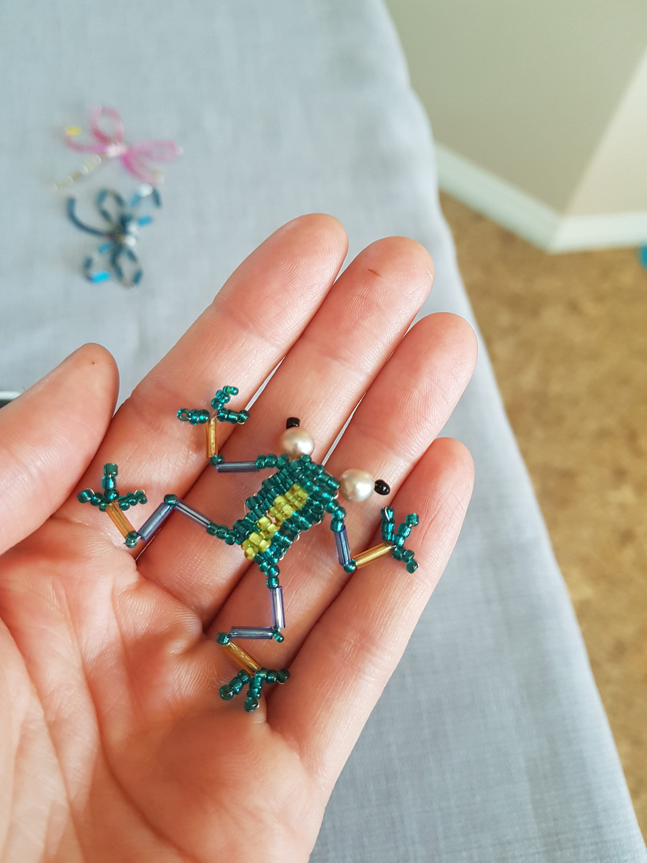 Seed Bead Frog Etsy